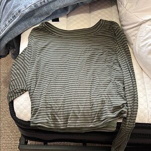 Striped Green Women's Top
